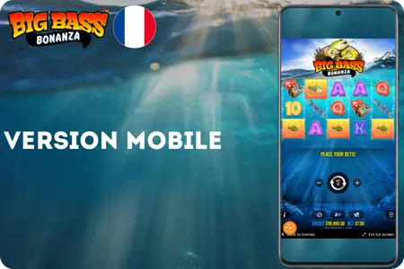 Version mobile de la machine à sous Big Bass Bonanza