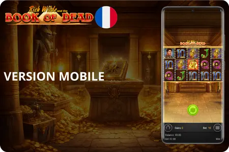 Version mobile de la machine à sous Book of Dead