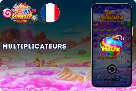 Multiplicateurs dans la machine à sous Sweet Bonanza