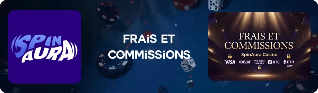 Frais et commissions SpinAura Casino