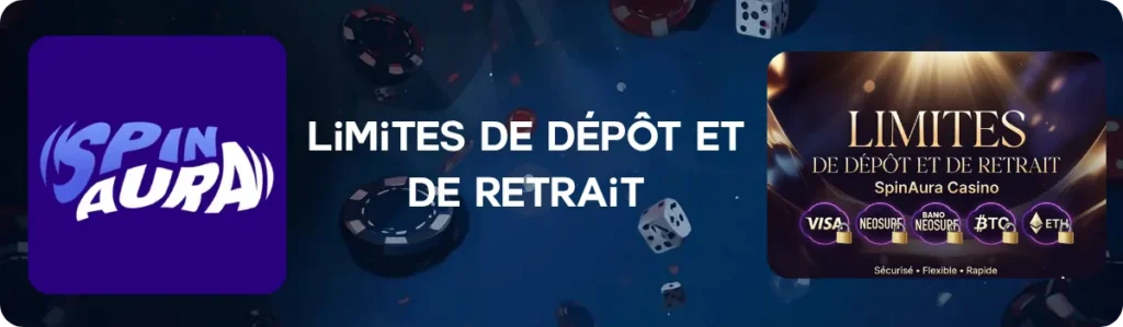 Limites de dépôt et de retrait SpinAura Casino